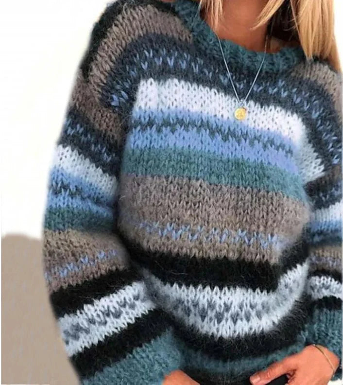 Women's Comfortable Long Sleeve Knitted Sweater