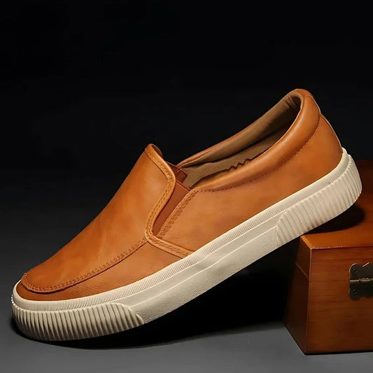 Boulevard Italian Leather-Look Slip-On