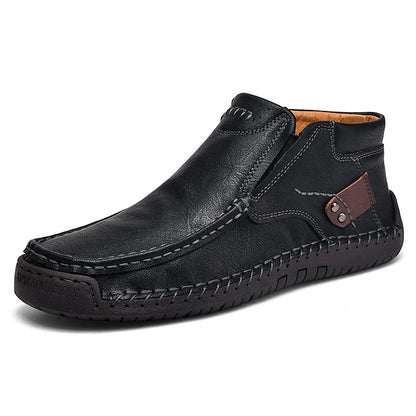 Men's Casual Non-Slip Leather-Look Slip-On Loafers