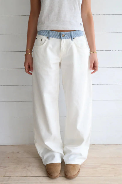 Women’s High-Rise Wide-Leg Denim Jeans
