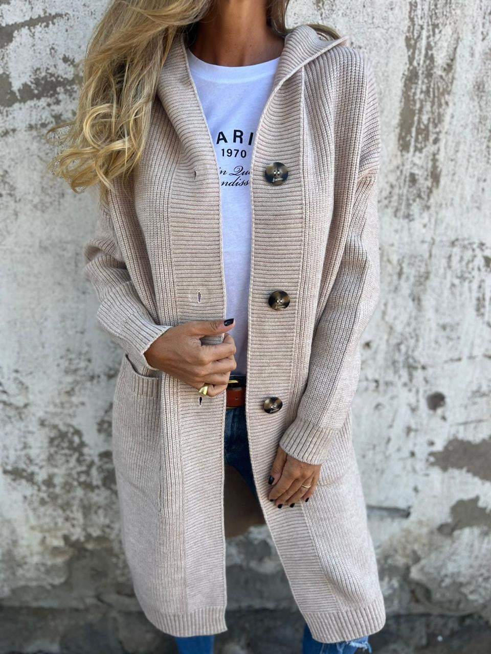 Women's Classic Knit Longline Cardigan