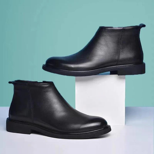 Men's Modern Comfort Non-Slip Chelsea Leather-Look Shoes