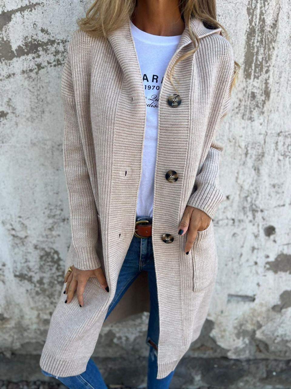 Women's Classic Knit Longline Cardigan