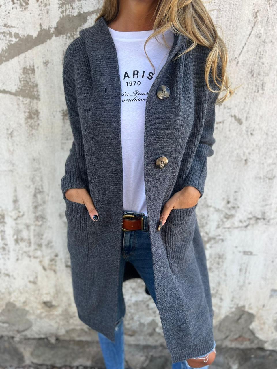 Women's Classic Knit Longline Cardigan