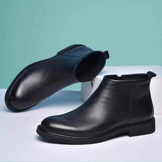 Men's Modern Comfort Non-Slip Chelsea Leather-Look Shoes