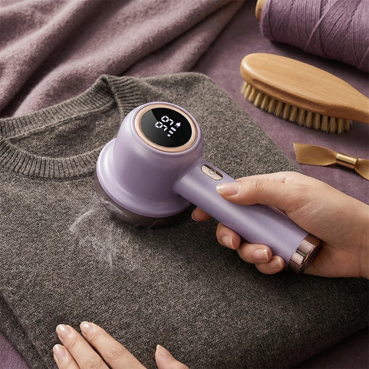 Electric Rechargeable Fabric Lint Remover with LED Display