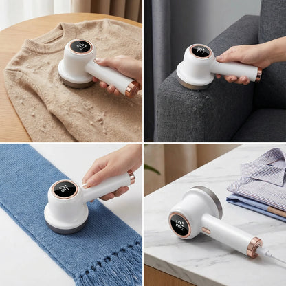 Electric Rechargeable Fabric Lint Remover with LED Display
