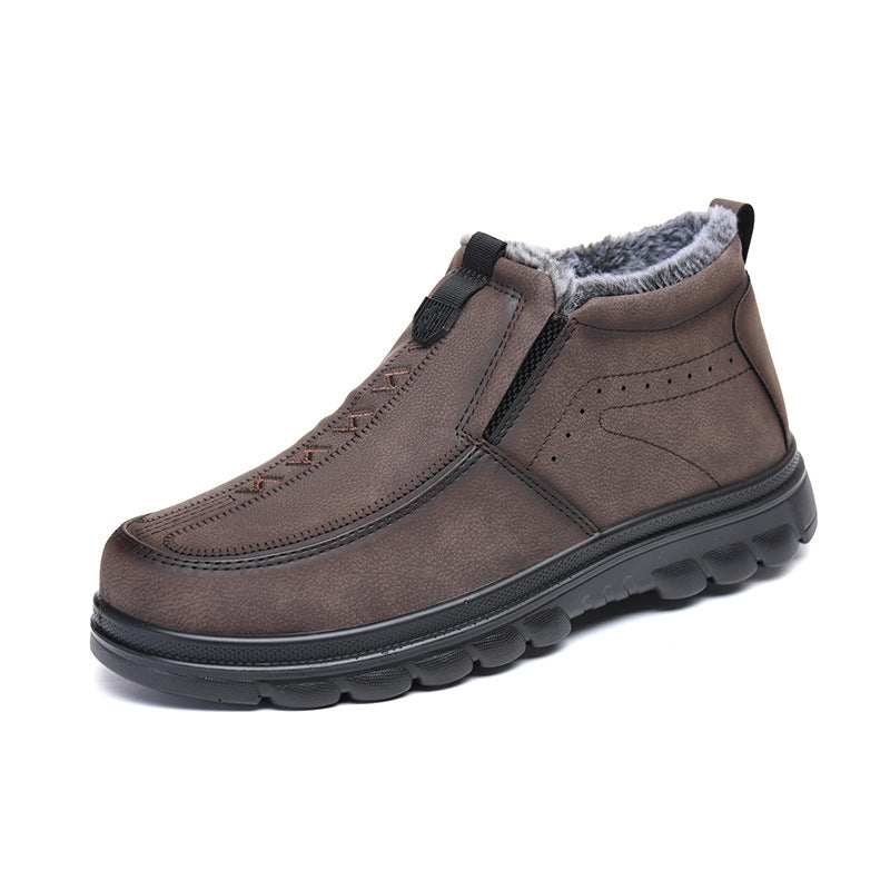 50% Off: Men's Waterproof Leather-Look Boots