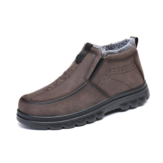 50% Off: Men's Waterproof Leather-Look Boots