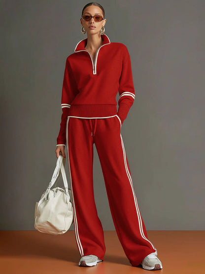 Women's Contrast-Trim Lounge Set