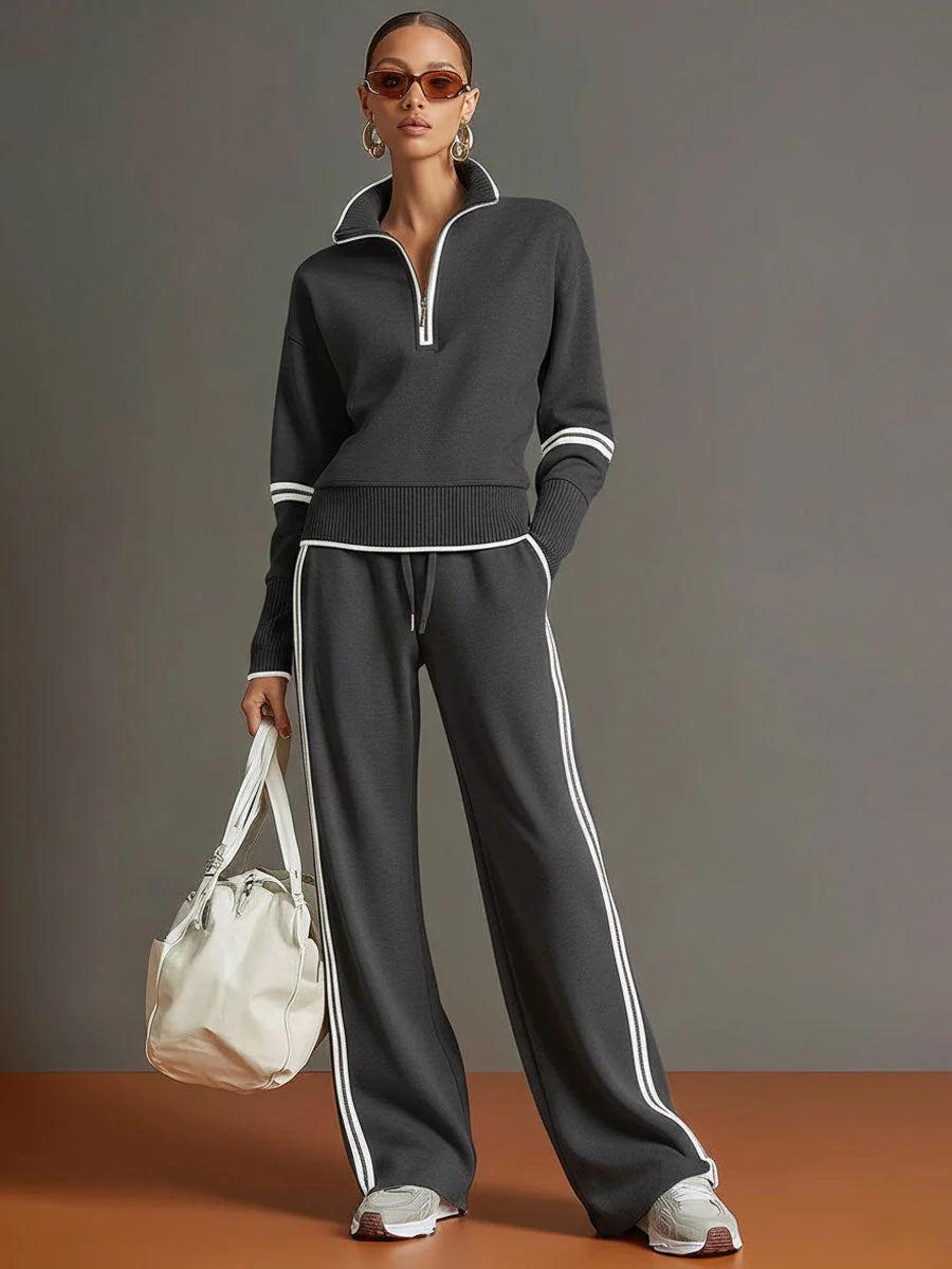 Women's Contrast-Trim Lounge Set