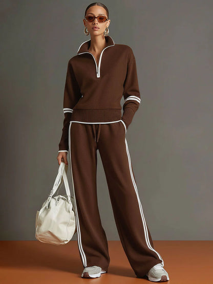 Women's Contrast-Trim Lounge Set