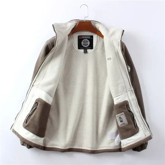 double layered jacket with hood