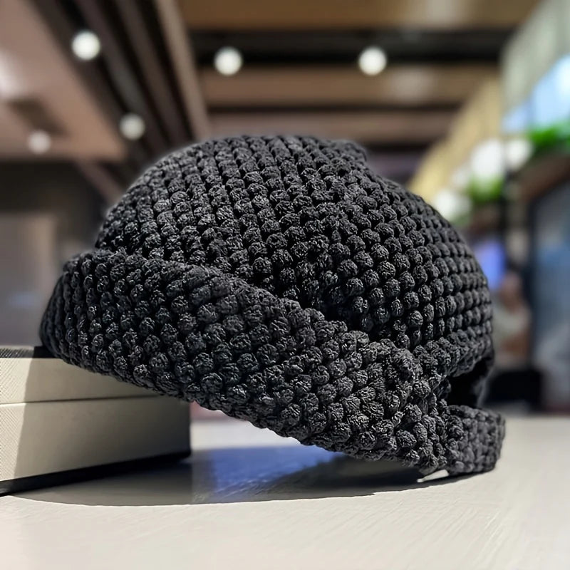 Unisex Bubble-Knit Structured Dome Cap