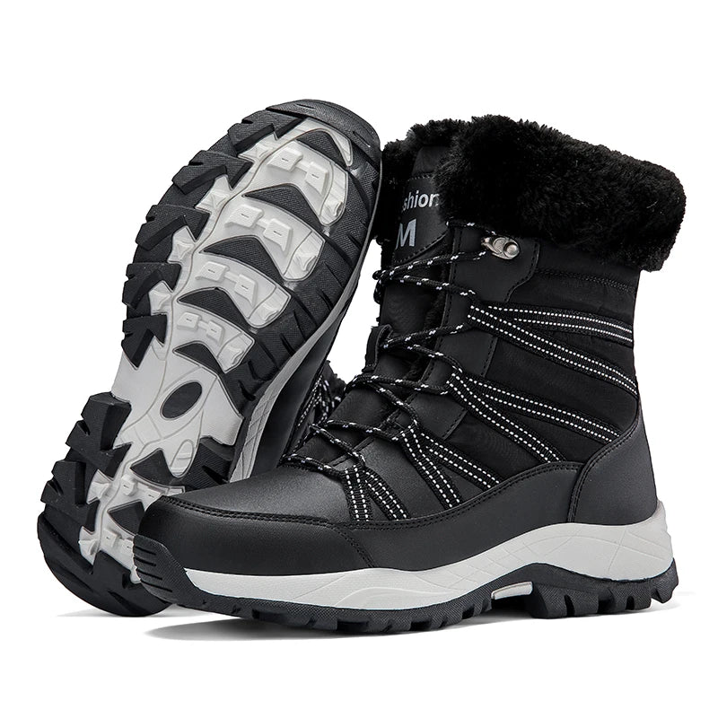 Women's warm winter snow boots