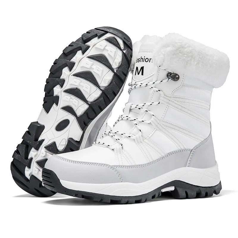 Women's warm winter snow boots