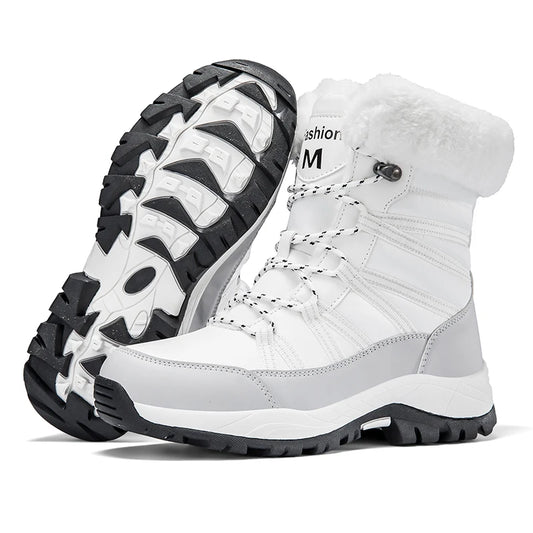 Women's warm winter snow boots