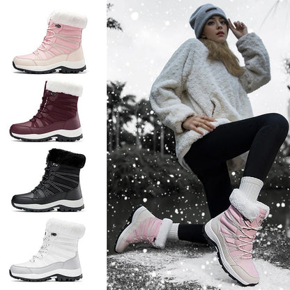 Women's warm winter snow boots