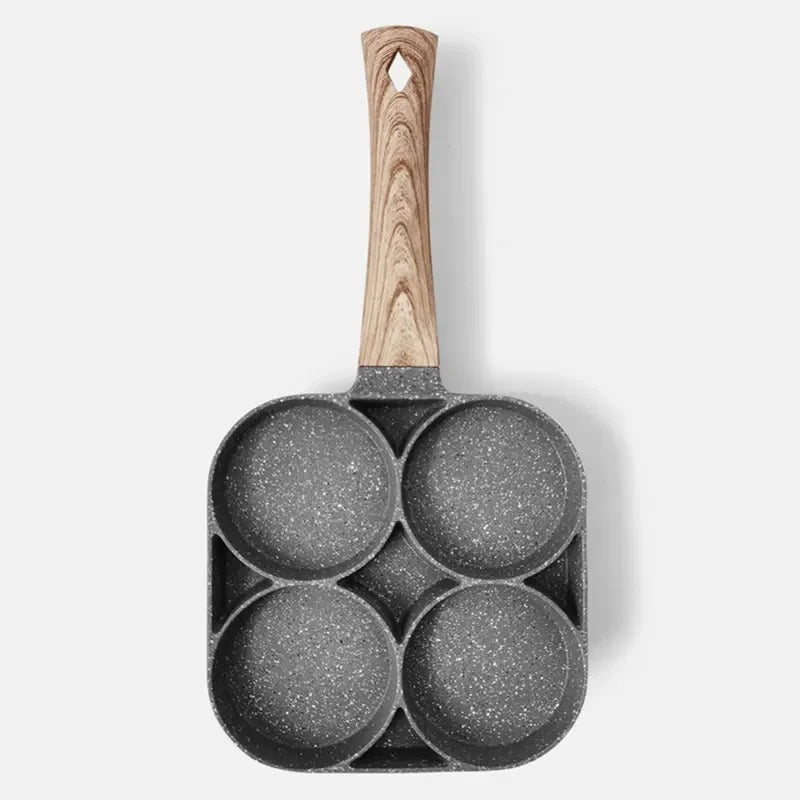 Multi-Section Maifan Stone Breakfast Cooking Pan