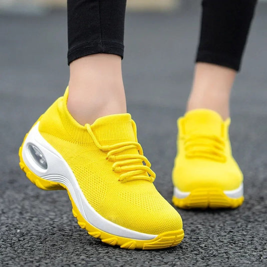Women's Knit Air Cushion Trainers
