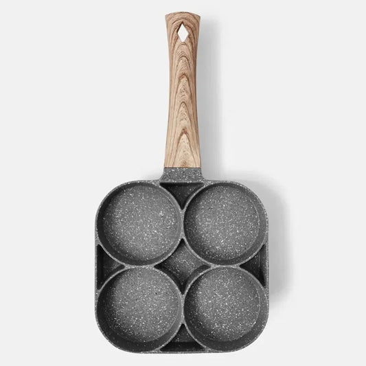 Multi-Section Maifan Stone Breakfast Cooking Pan