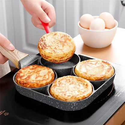 Multi-Section Maifan Stone Breakfast Cooking Pan