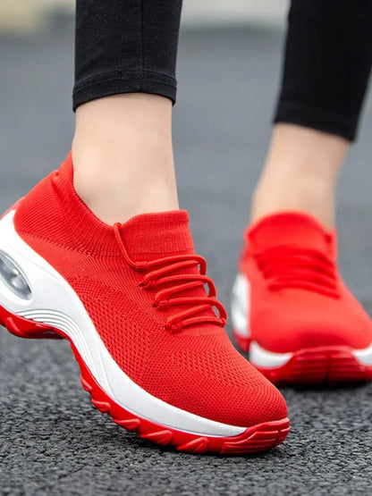 Women's Knit Air Cushion Trainers