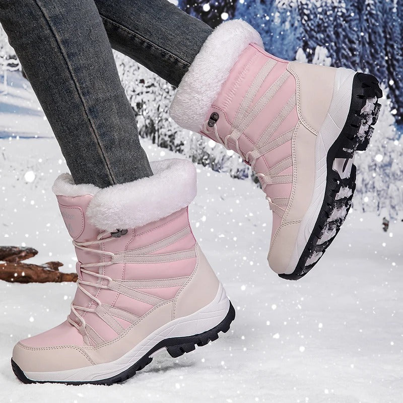Women's warm winter snow boots
