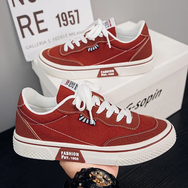 Men's Red Casual Trainers