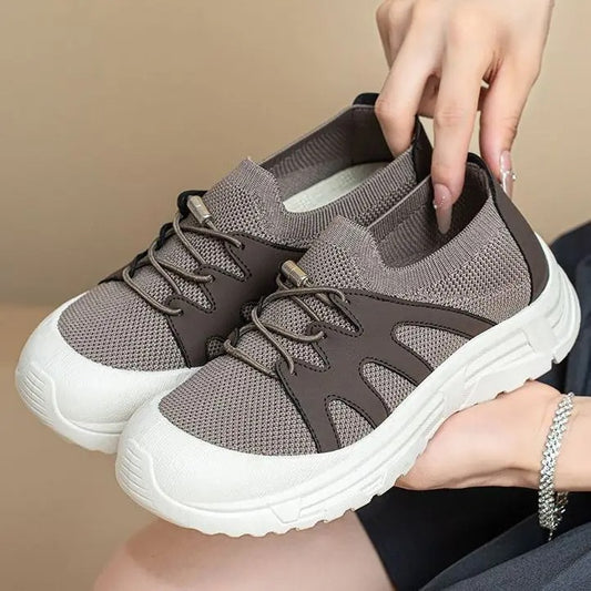 Women’s Lightweight Breathable Knit Slip-On Trainers