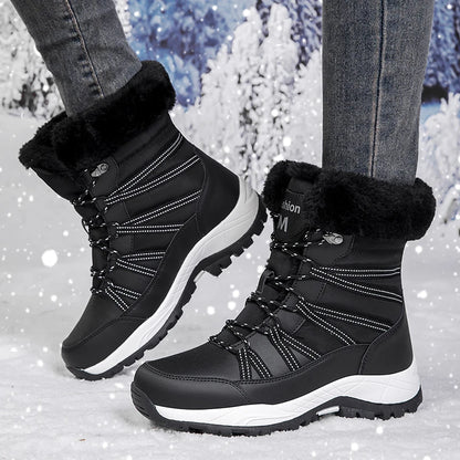 Women's warm winter snow boots