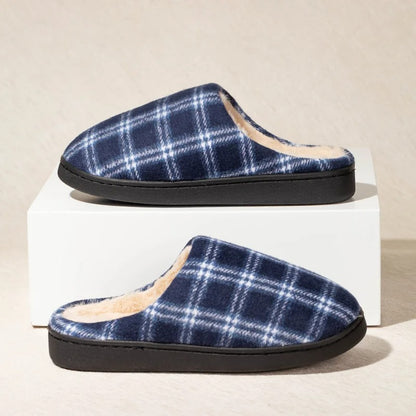 Striped Fleece Indoor Slippers