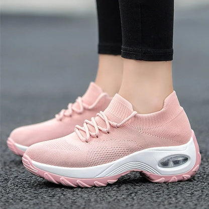 Women's Knit Air Cushion Trainers