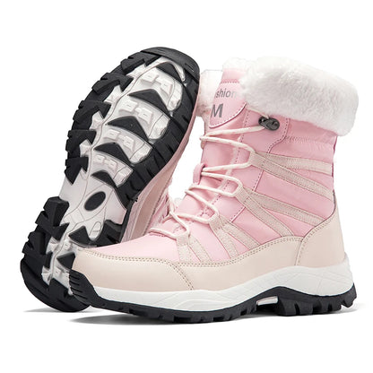 Women's warm winter snow boots