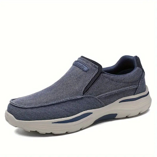 Solid Color Slip-On Loafers for Plus Size Men