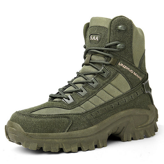 Men's Combat Boots Support Hiking Boots Waterproof Anti-Puncture Work Boots