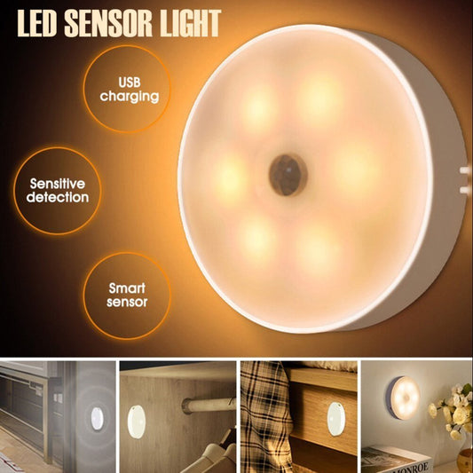 Rechargeable Motion Sensor LED Disc Light
