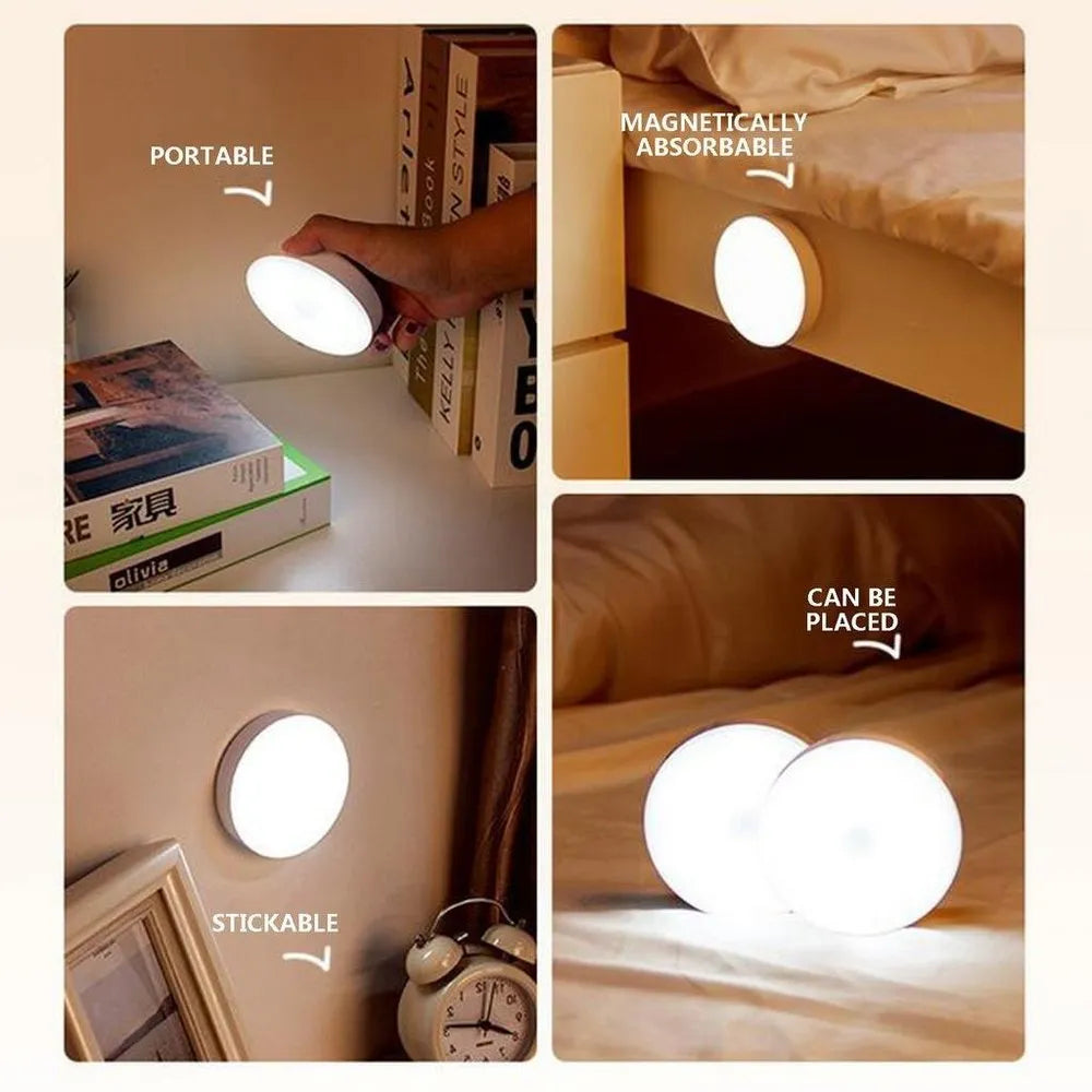 Rechargeable Motion Sensor LED Disc Light
