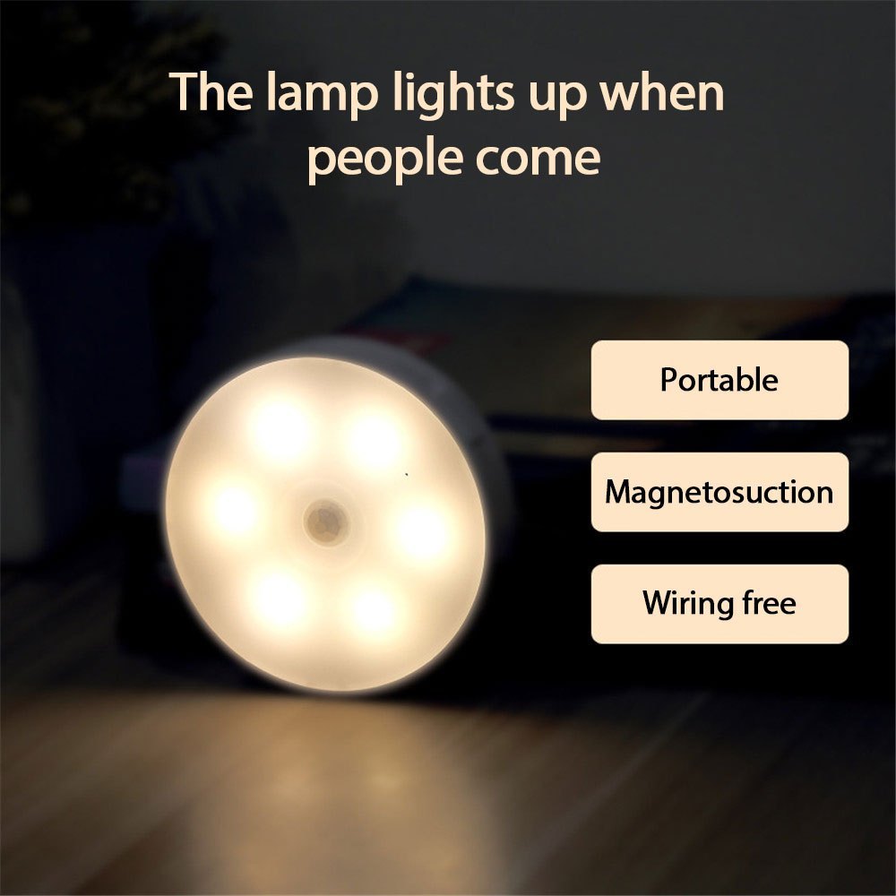 Rechargeable Motion Sensor LED Disc Light