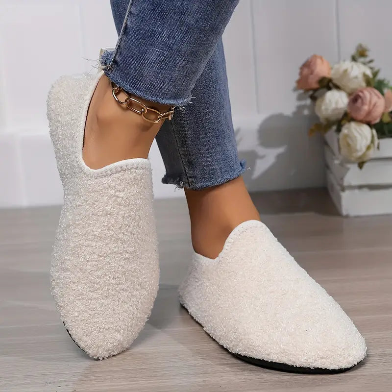 Cozy Winter Slip-On House Slippers