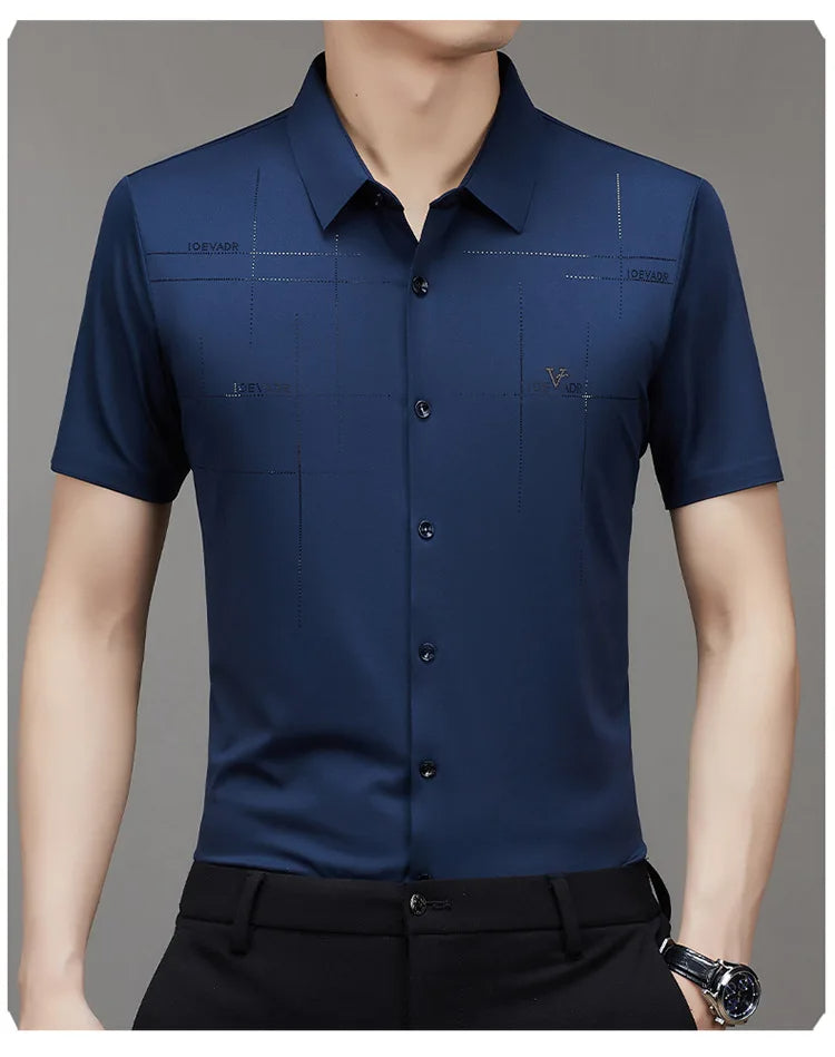 Men's Ice Silk Anti-Wrinkle Shirt