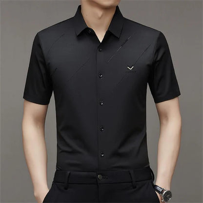 men's ice silk Anti-wrinkle Shirt