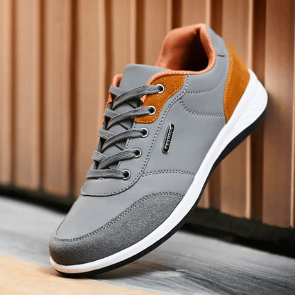 Men’s Everyday Leather-Look Trainers
