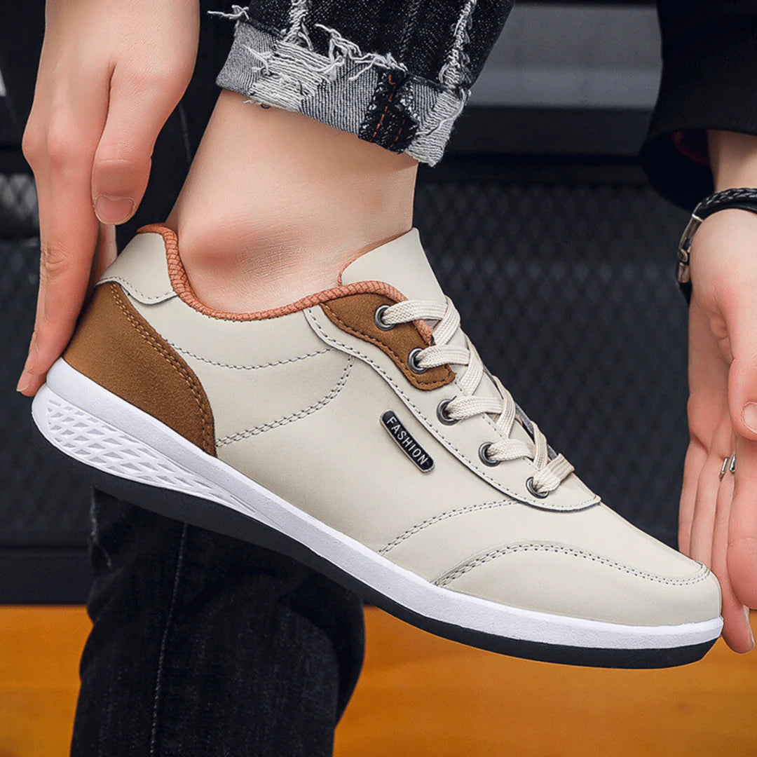 Men’s Everyday Leather-Look Trainers