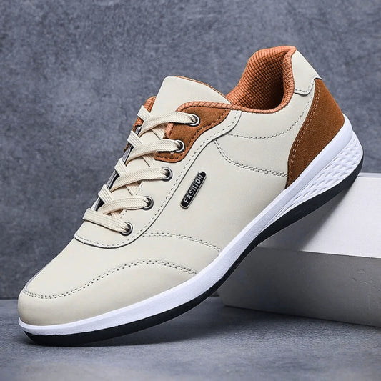 Men’s Everyday Leather-Look Trainers