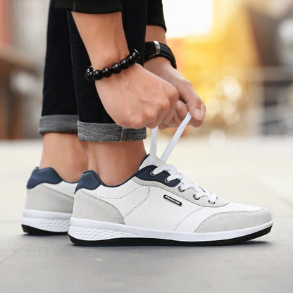Men’s Everyday Leather-Look Trainers