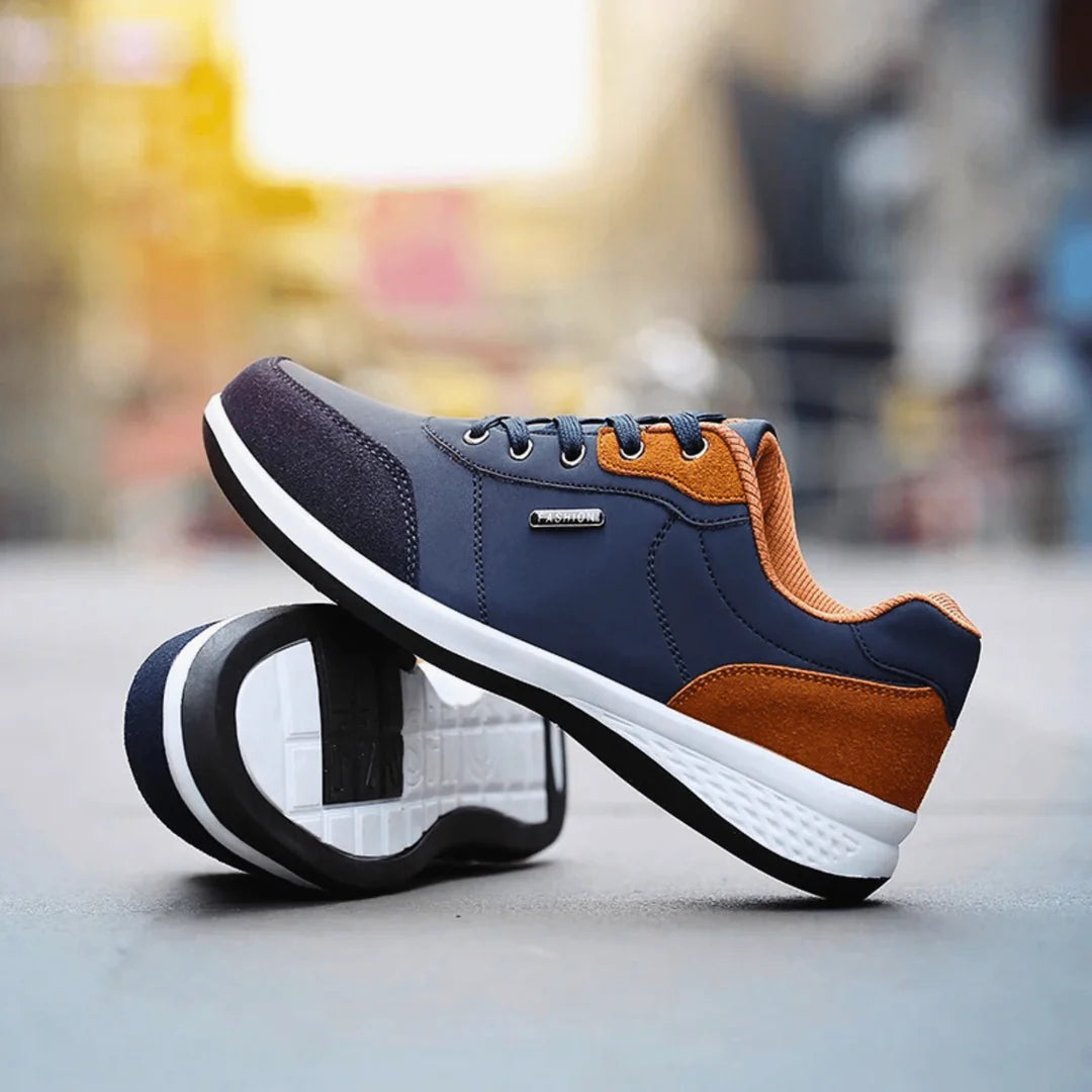Men’s Everyday Leather-Look Trainers