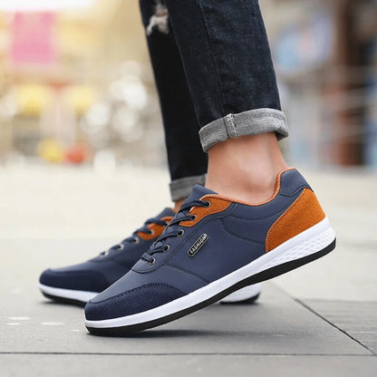 Men’s Everyday Leather-Look Trainers