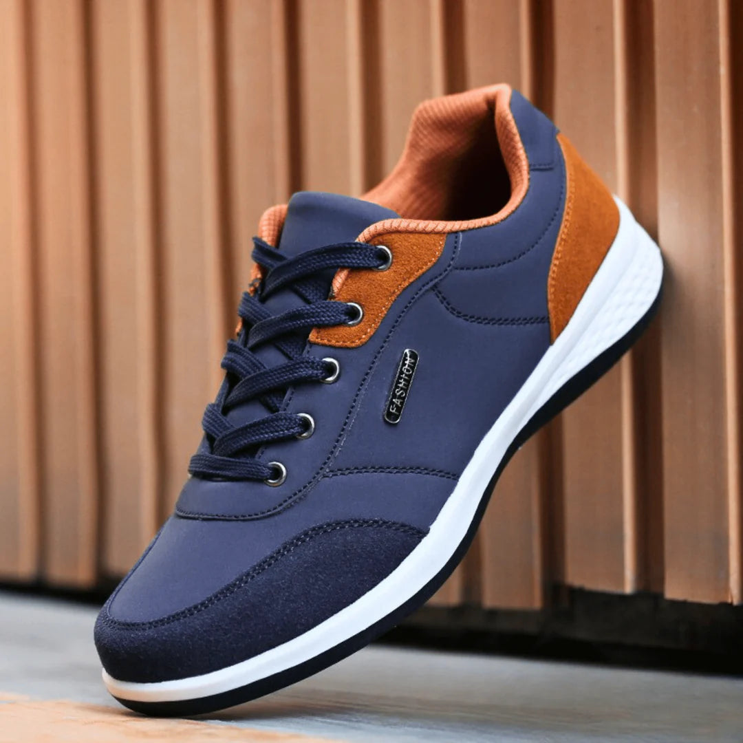 Men’s Everyday Leather-Look Trainers