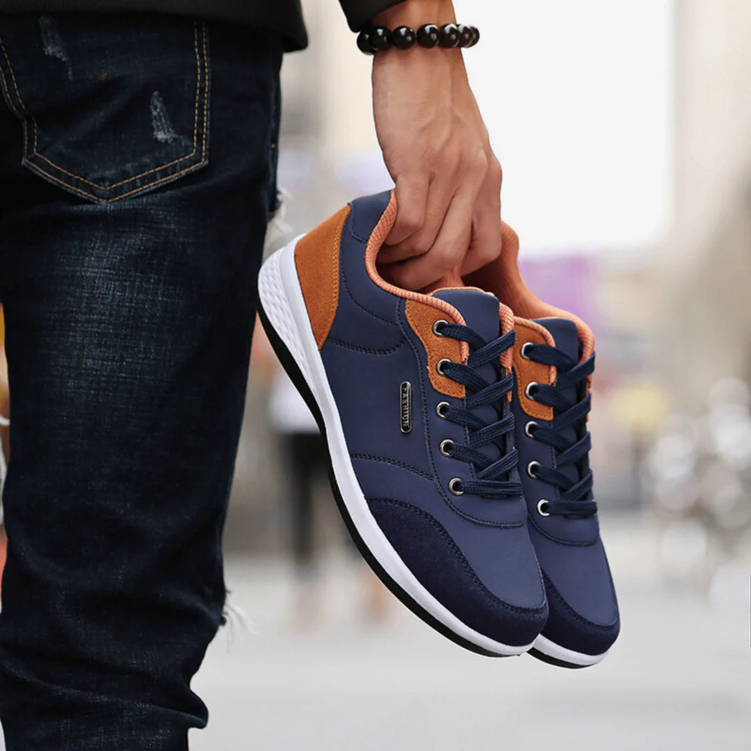 Men’s Everyday Leather-Look Trainers